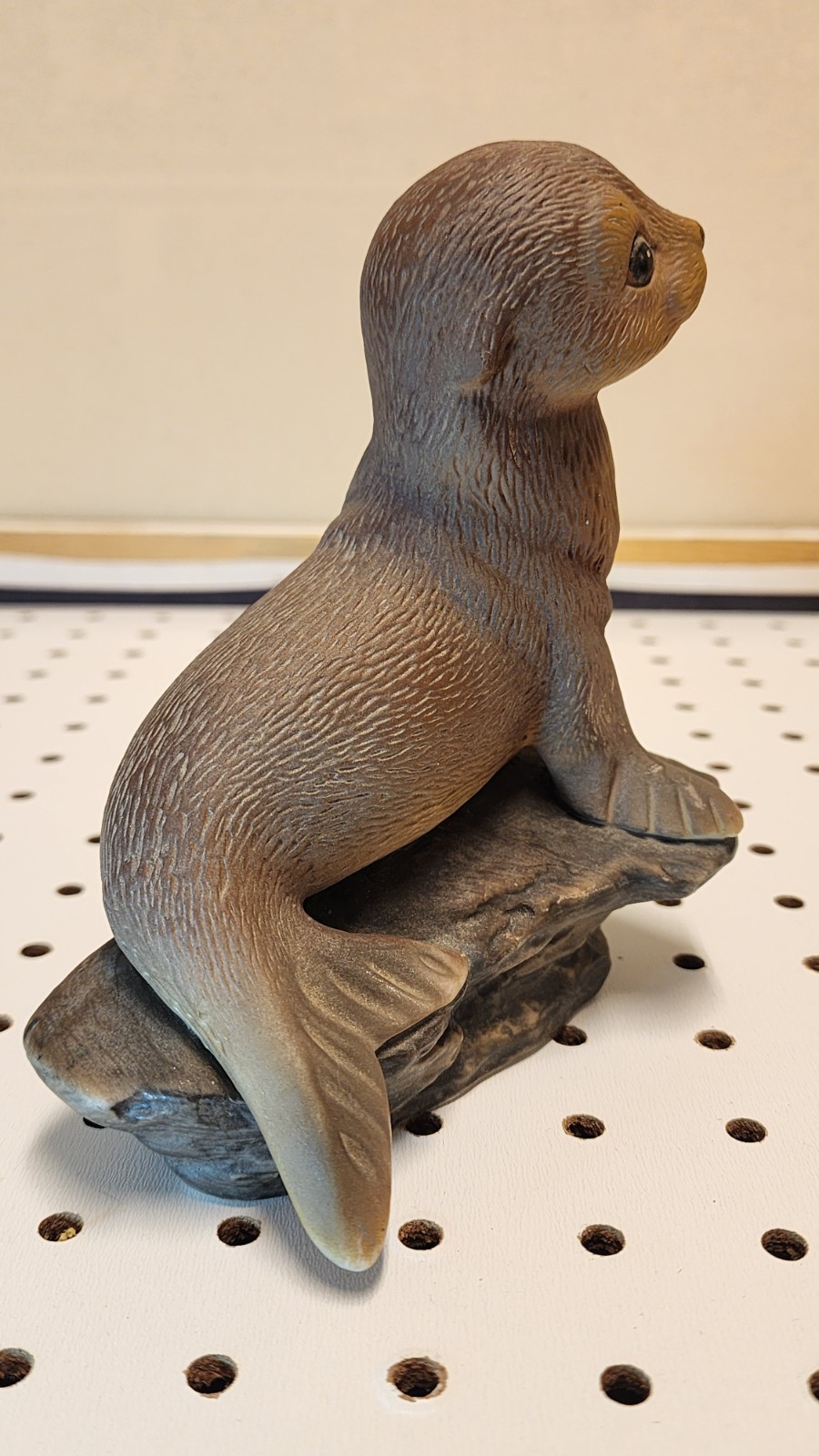 Homco Masterpiece Porcelain Seal Pup Figurine Vintage Hand Painted Marine Animal