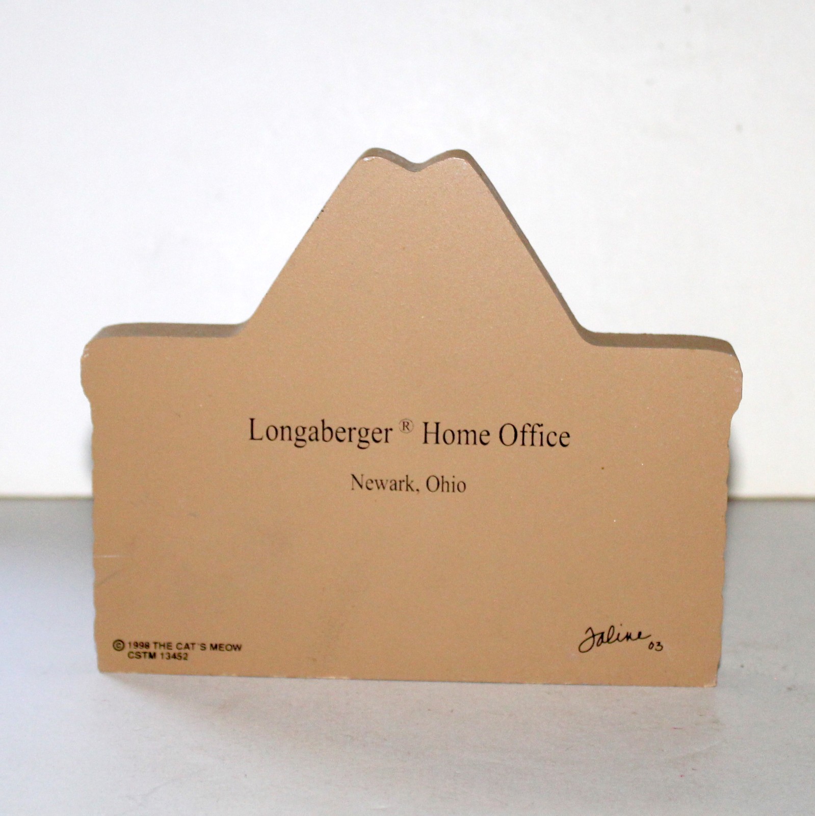 Cat’s Meow Longaberger Home Office Newark Ohio 2003 figure decor basket