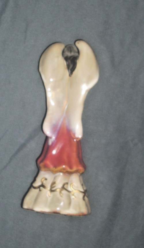 VTG 1990s 7.5 inch Glazed Ceramic Praying Angel Figurine – Great Condition