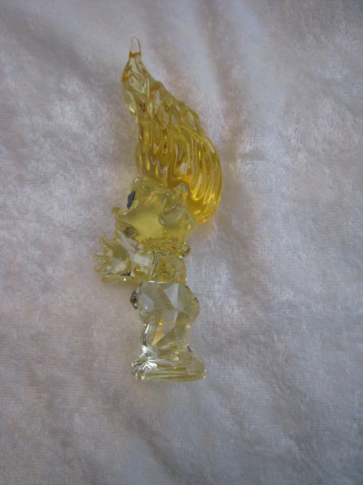 Swarovski/DreamWorks Color Yellow Crystal Figurine “Good Luck Troll ” 2024 MIB