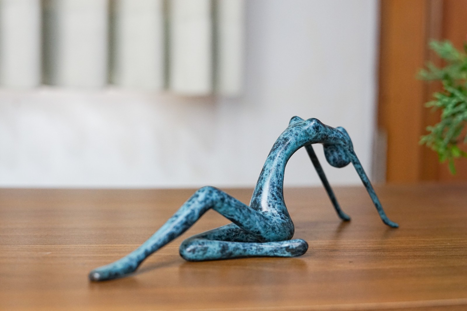 Abstract Body Art 11.4 inch, Vintage bronze sculpture, female nude, modern art
