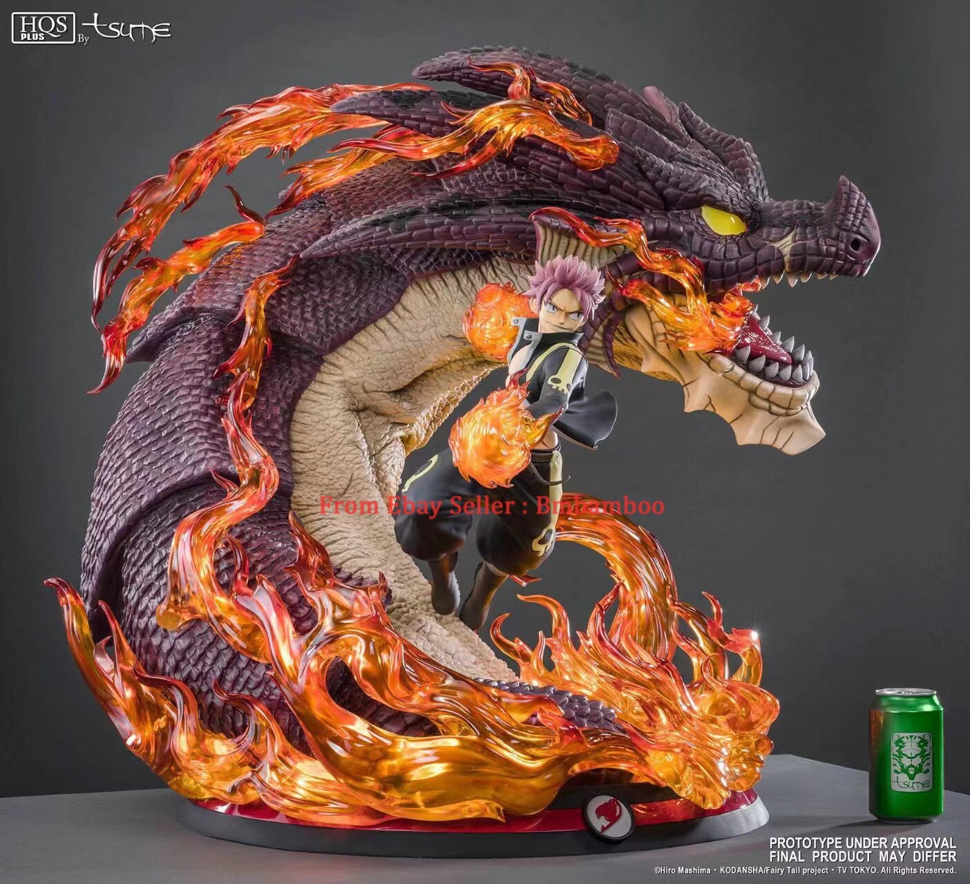 Tsume Fairy Tail Natsu Dragion 1/4 Figure Statue Model Collection Toys Rare