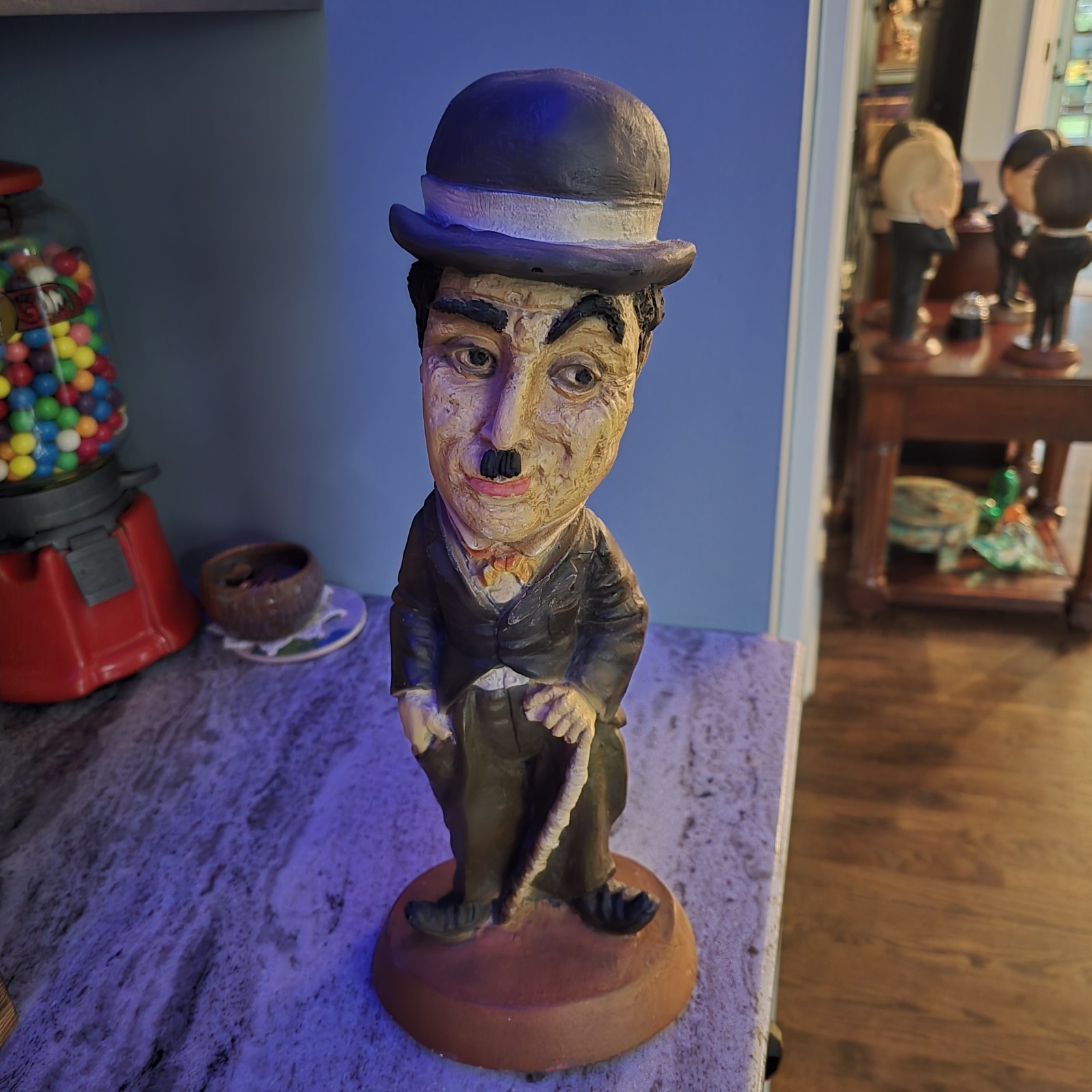 Charlie Chaplin ESCO Chalkware Statue