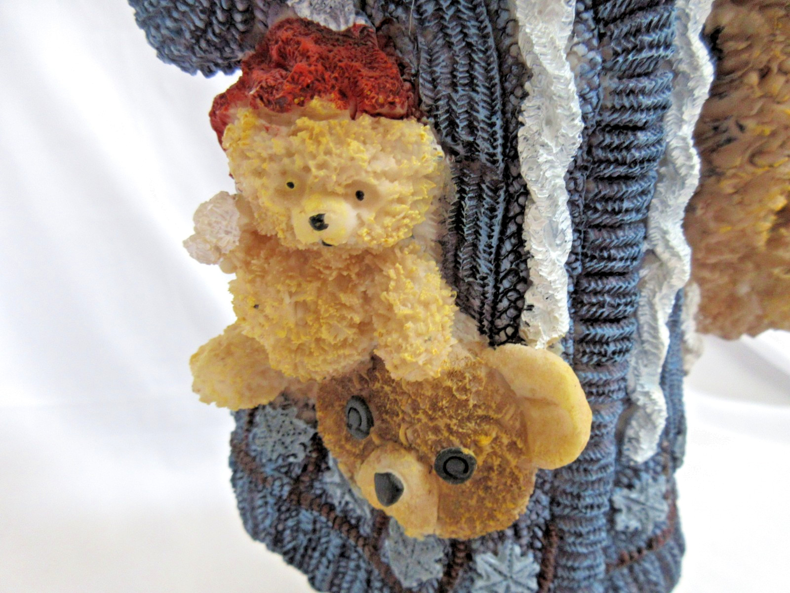 Mark Roberts Doll Victorian Child Teddy Bear Figurine Fabric Resin Ex. Cond.