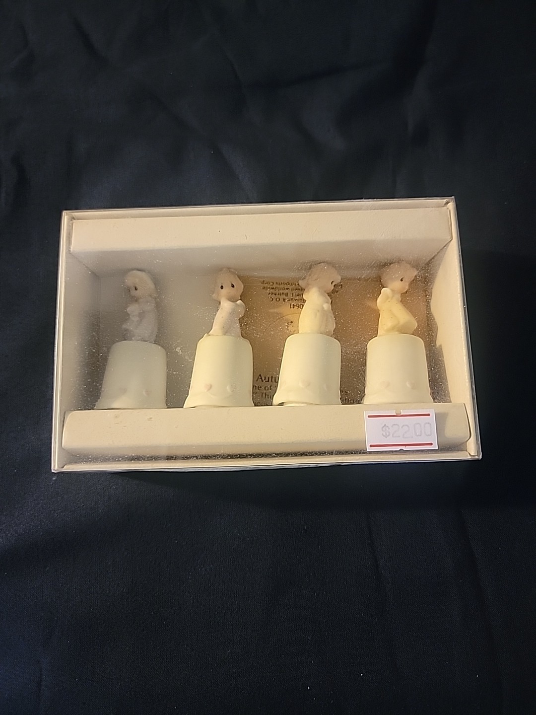 Vintage ‘85 PRECIOUS MOMENTS Limited Ed. Thimbles Four Seasons Series new in box