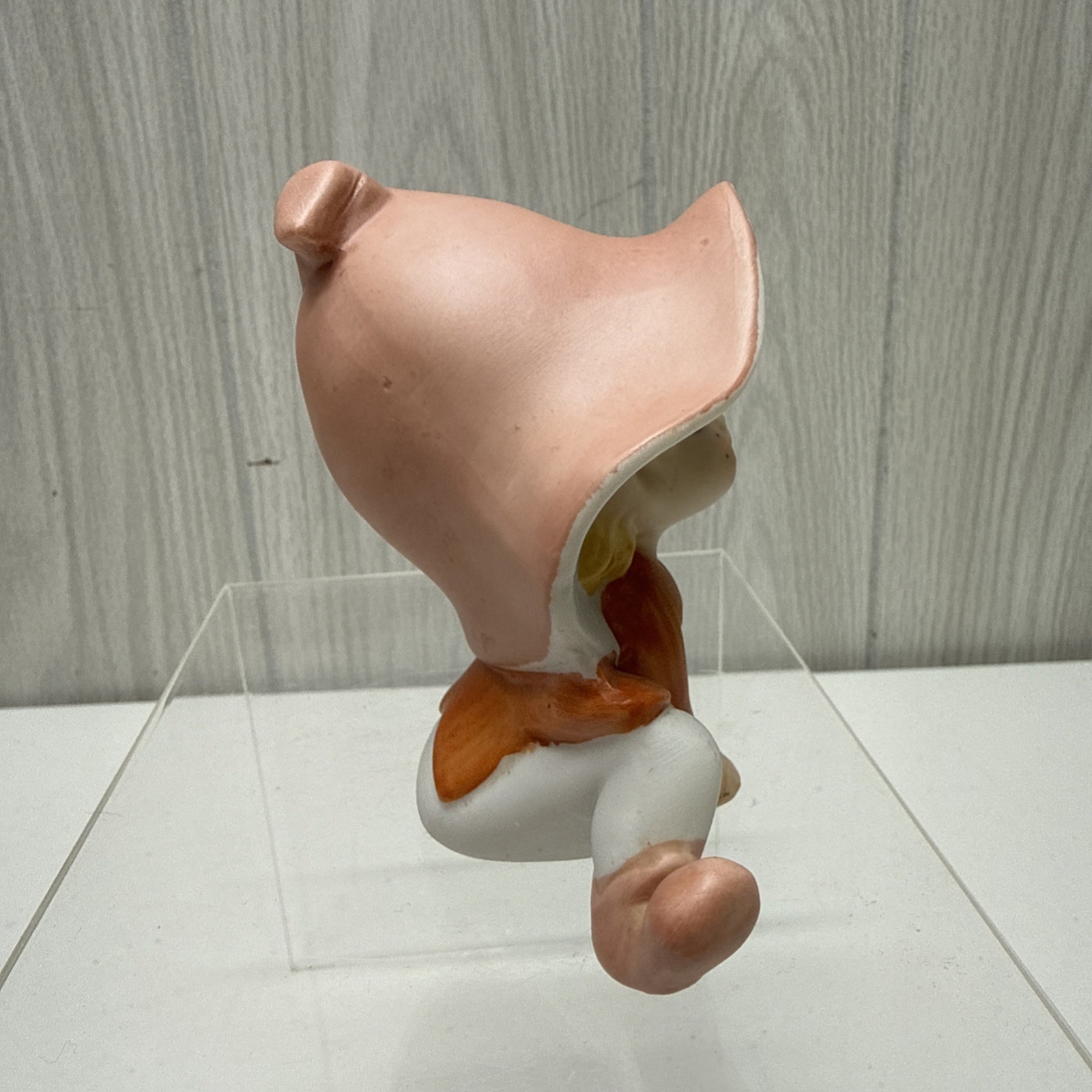 Vintage Homco Pixie Elf Elves Figurine #5213 ORANGE OUTFIT