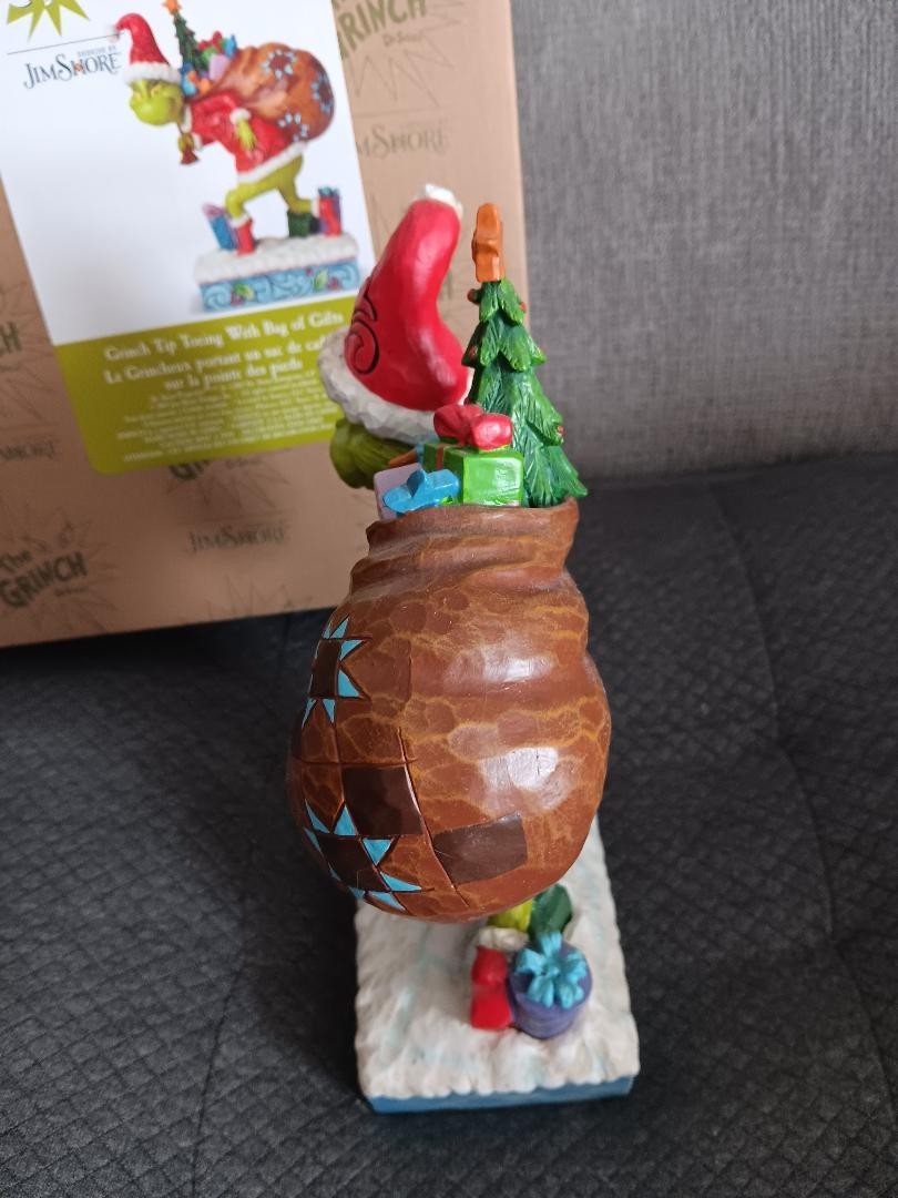 Jim Shore 2008 “Grinch TipToeing w/Gifts” #T6004062 new in orig box