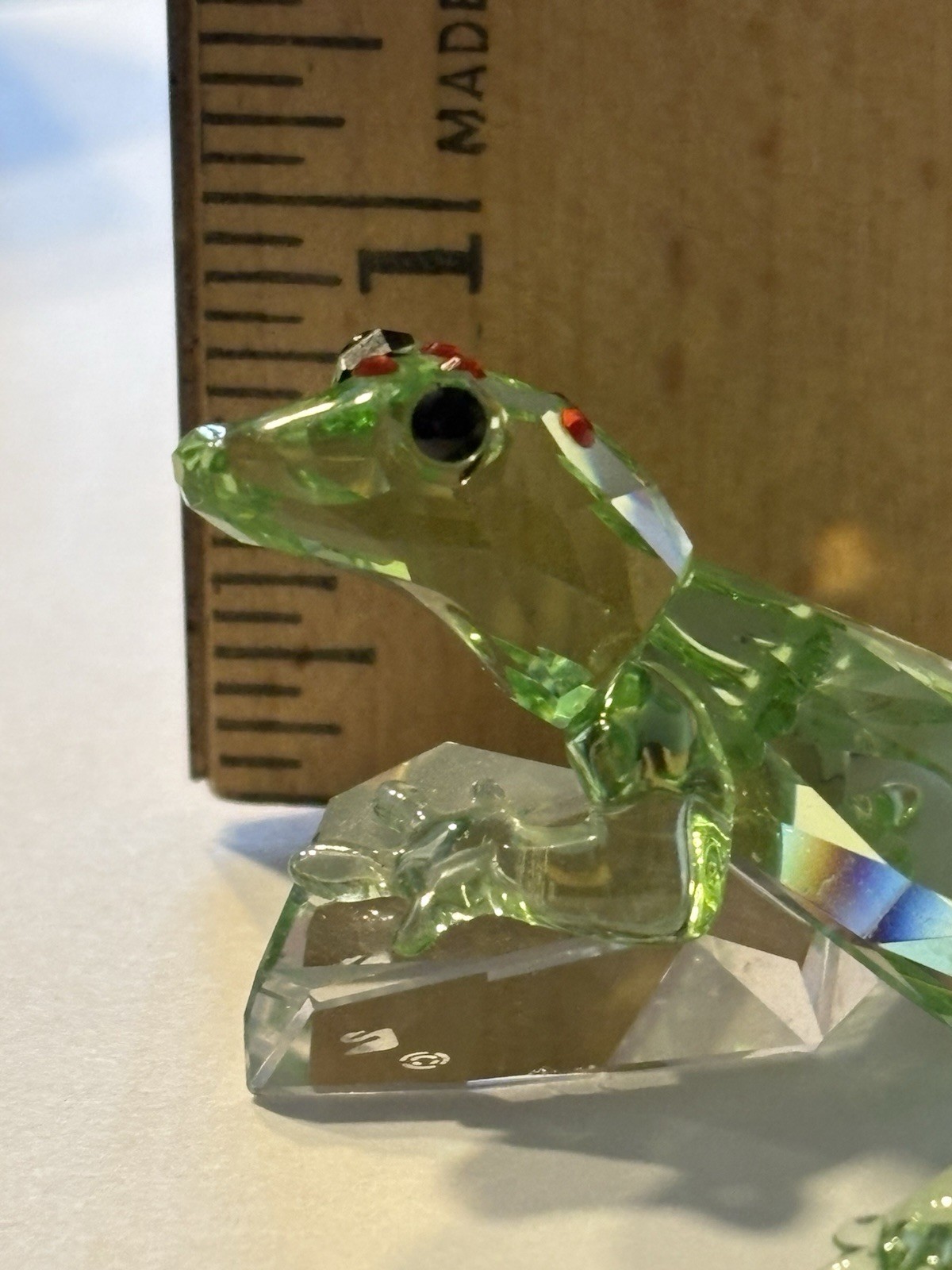 Swarovski Crystal 905541 SCS 2008 Event Piece Gecko Green Lizard In Box