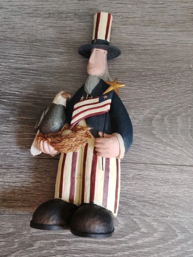 Williraye Studio Uncle Sam Jr Figurine Coyne’s & Co Resin Painted Boxed 2012