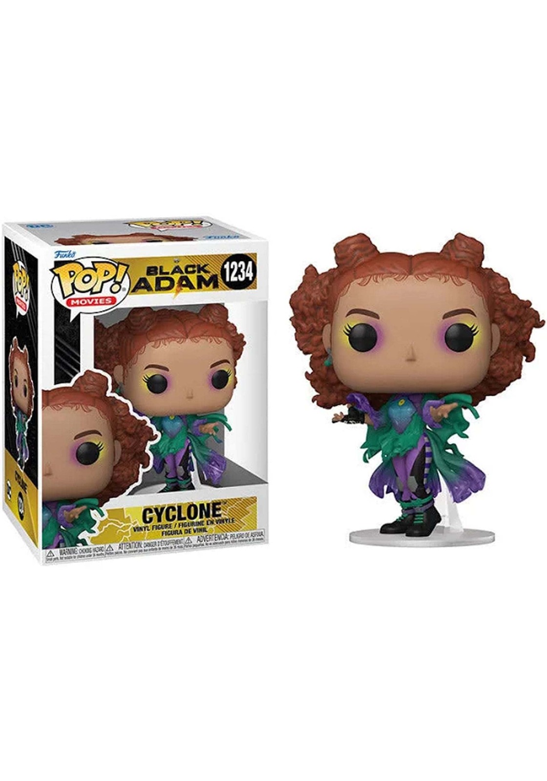 Funko Pop Movies: 1234 Black Adam Cyclone Collectable Vinyl Figure Brand New