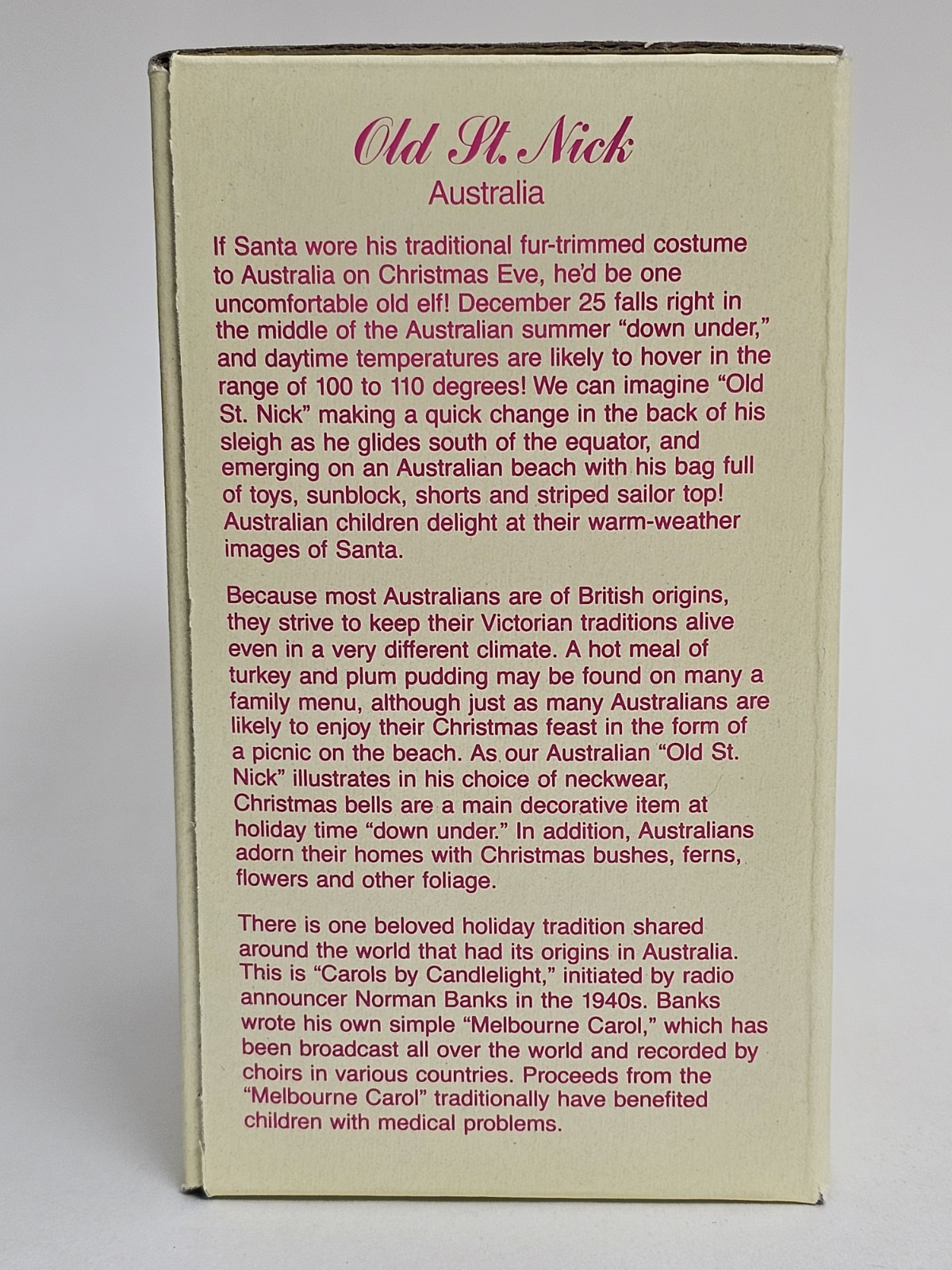 International Santa Claus Collection -Old St. Nick – Australia – Fig SC29