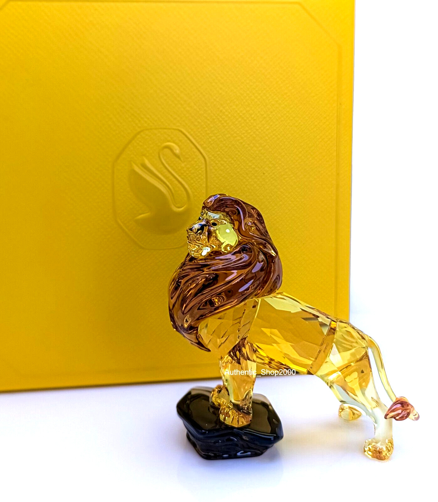New 100% SWAROVSKI Crystal Disney The Lion King Mufasa Figurine Display 5680764