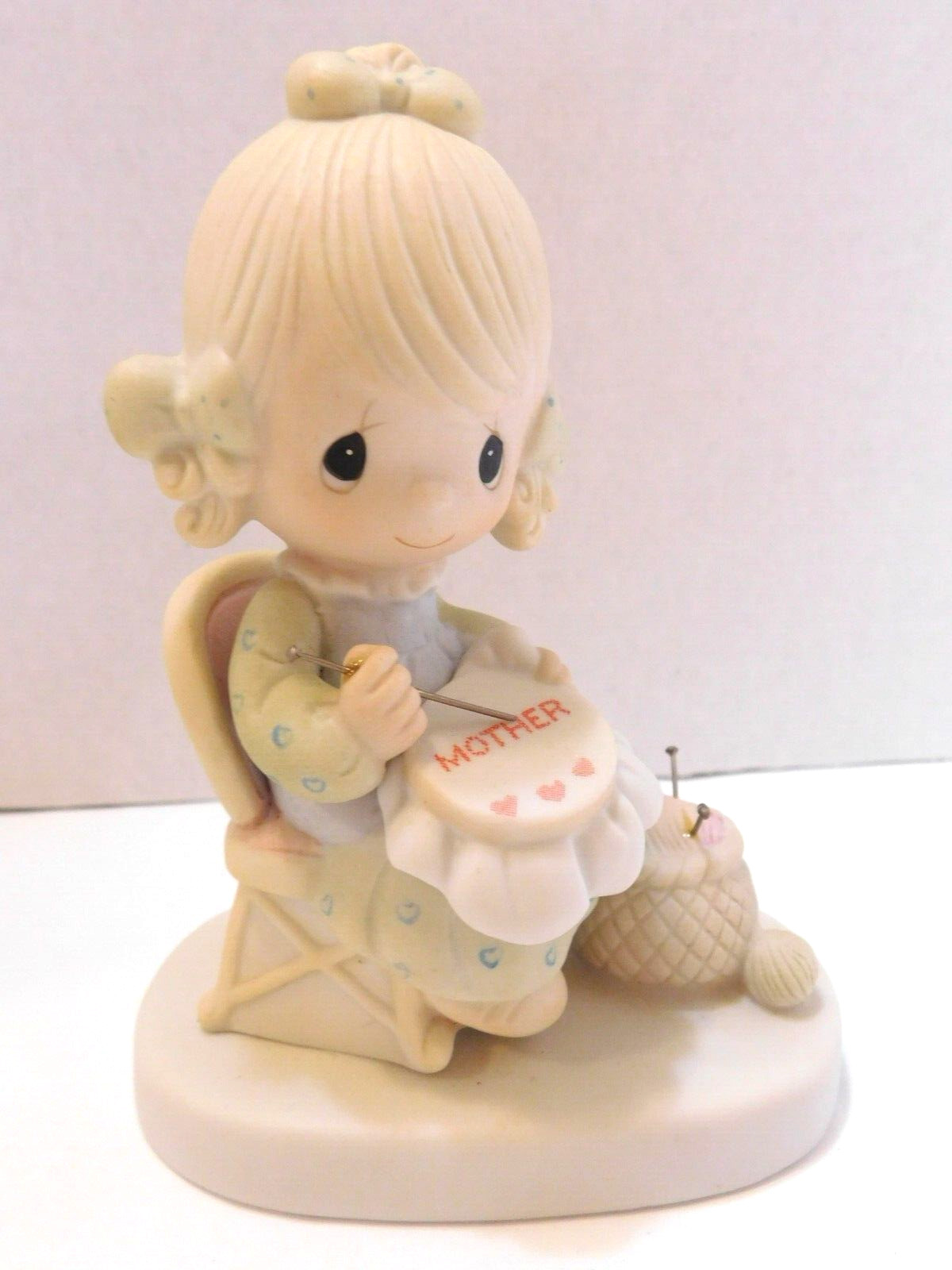 Precious Moments💕💕 “Mother Sew Dear” E-3106 Figurine~Mother ~porcelain~gift 💕