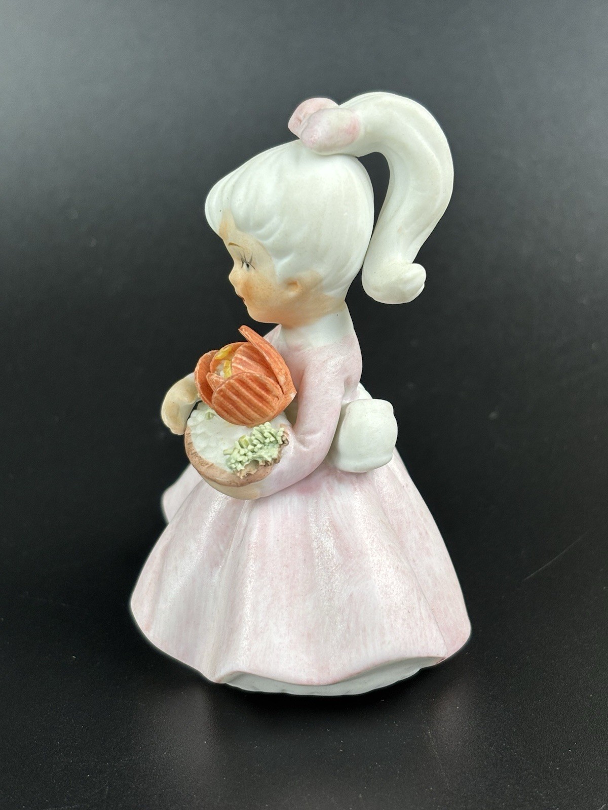 Vintage 1950’s Napco Birthday Girl Holding Flowers Figurine Japan