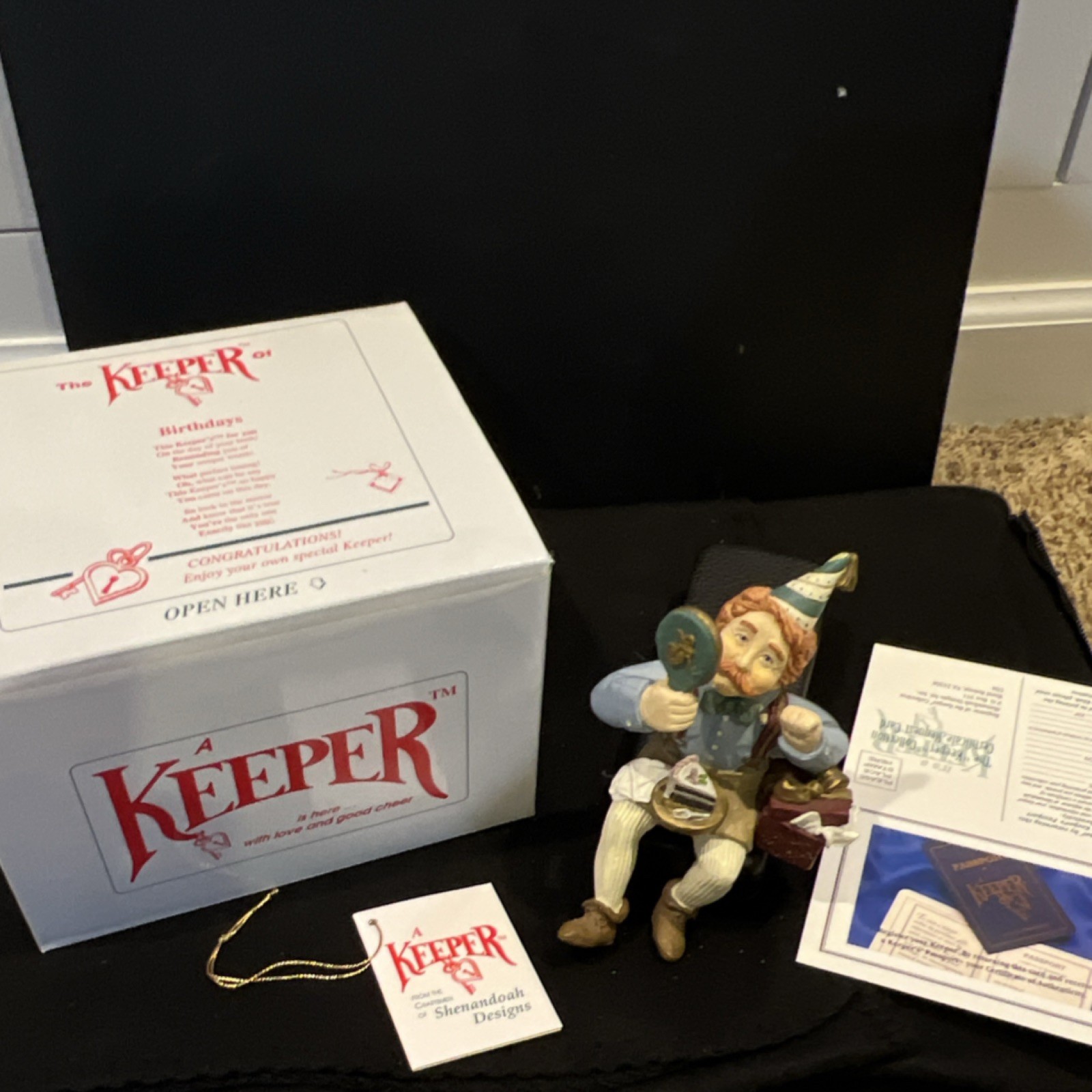 “Birthday” Keeper Shenandoah Designs Figurine Boxed