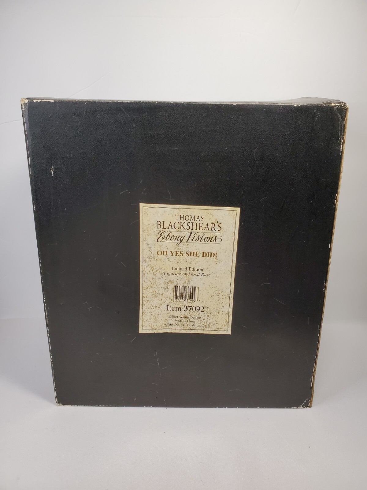 Thomas Blackshears Ebony Vision figurine “Oh yes she did” 37092 In Box 1 Earring