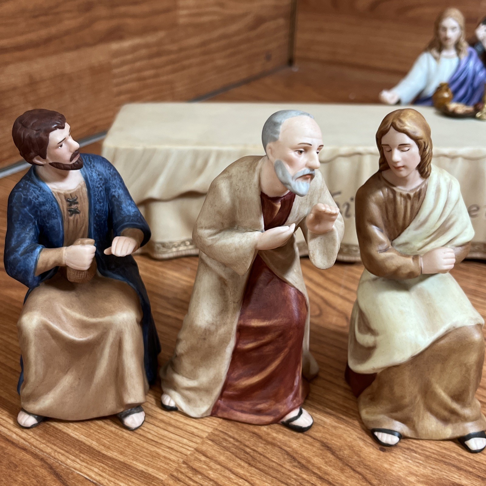 Hawthorne Village Thomas Kinkade Last Supper Porcelain Figurine Set Limited Edi…