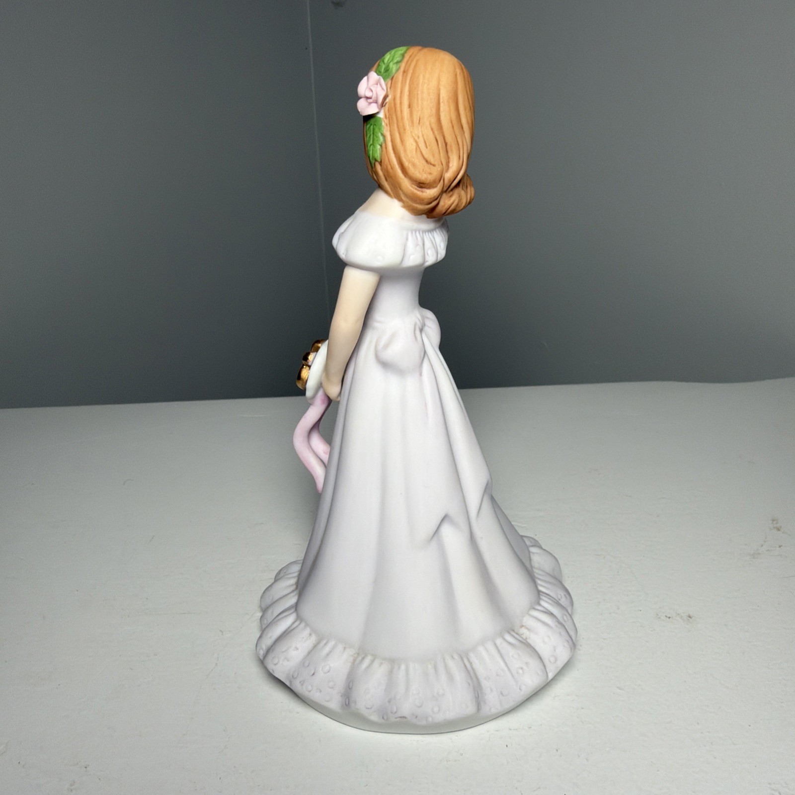 Vintage Enesco Growing Up Birthday Girl Figurine Age 16 Years
