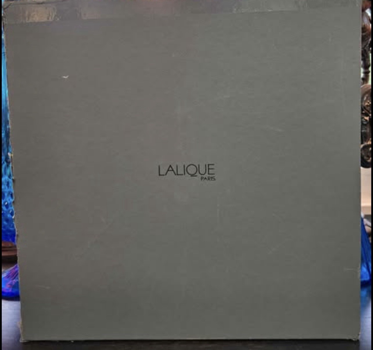 Lalique “Tancréde” Frosted Crystal Cheetah Figurine with Original Box