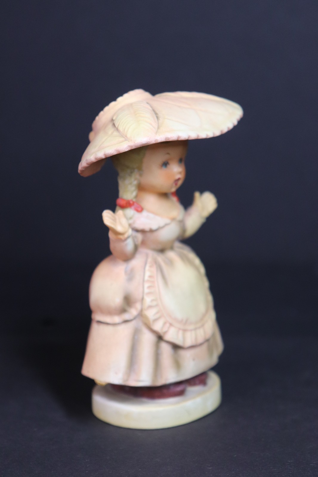 VTG Lefton Lady Figurine Bonnet Dress 1959 Japan Hand Painted