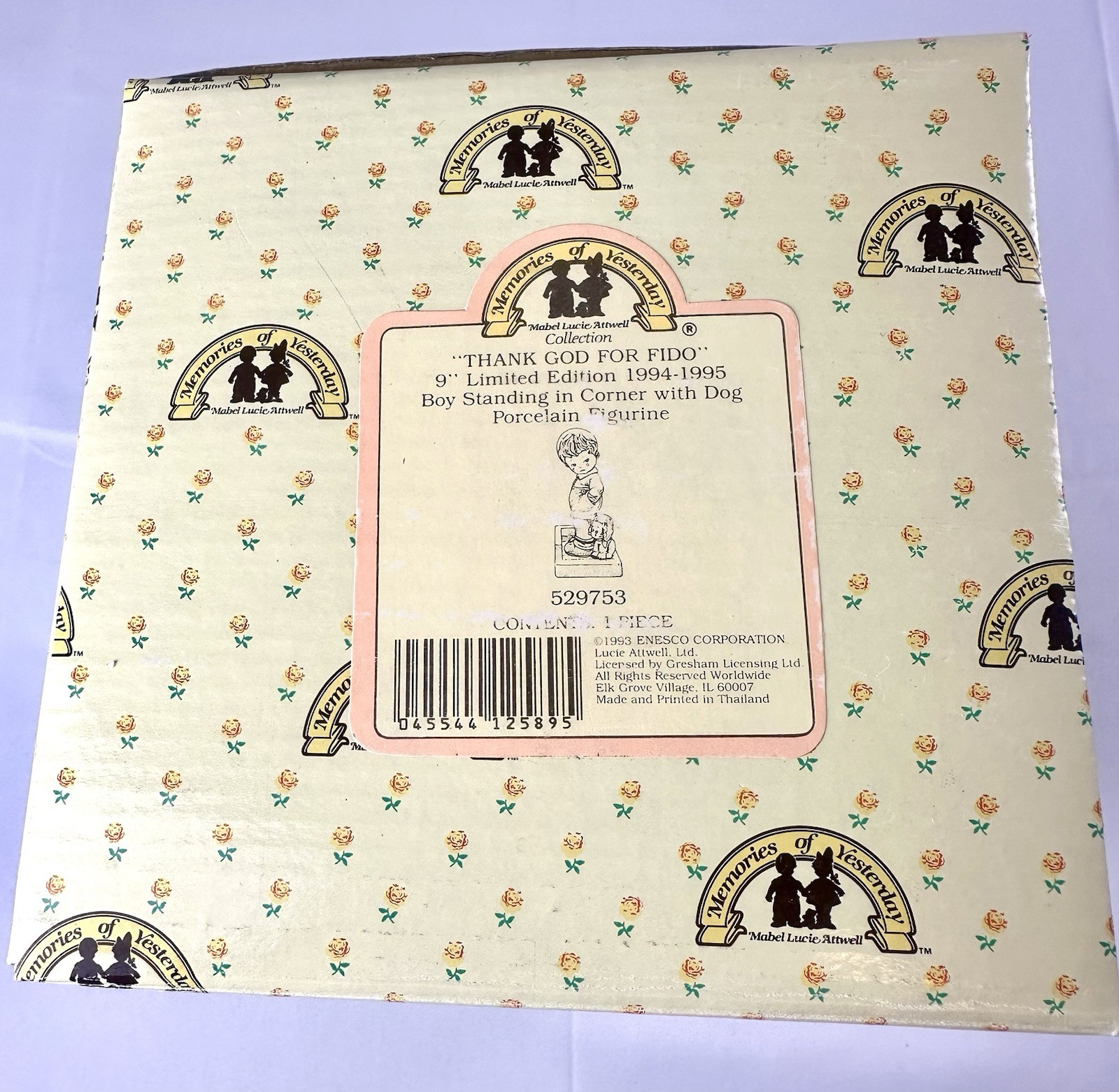 Mabel Lucie Attwell,memories ~ Thank God For Fido~ LARGE model 9″ ~ New~ Boxed