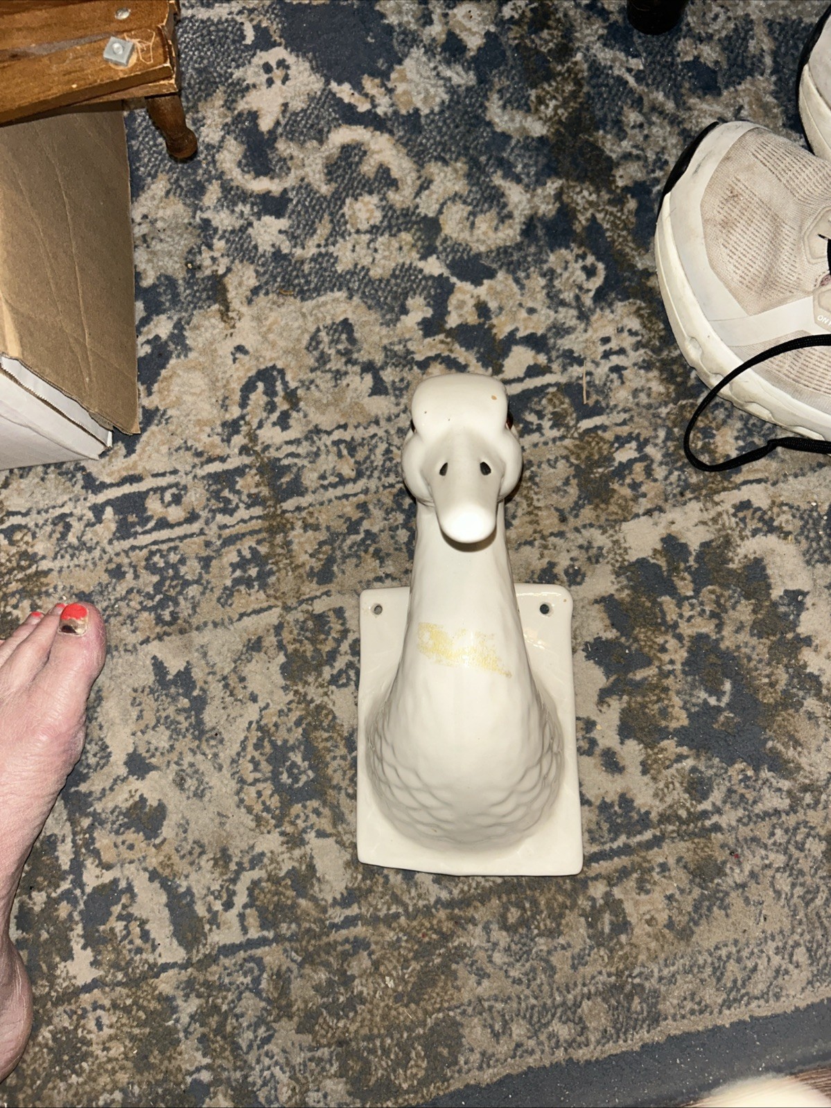 VTG 10” WHITE GOOSE WALL BUST/ FARMHOUSE DECOR /HAILSTONE SUTTON/1982