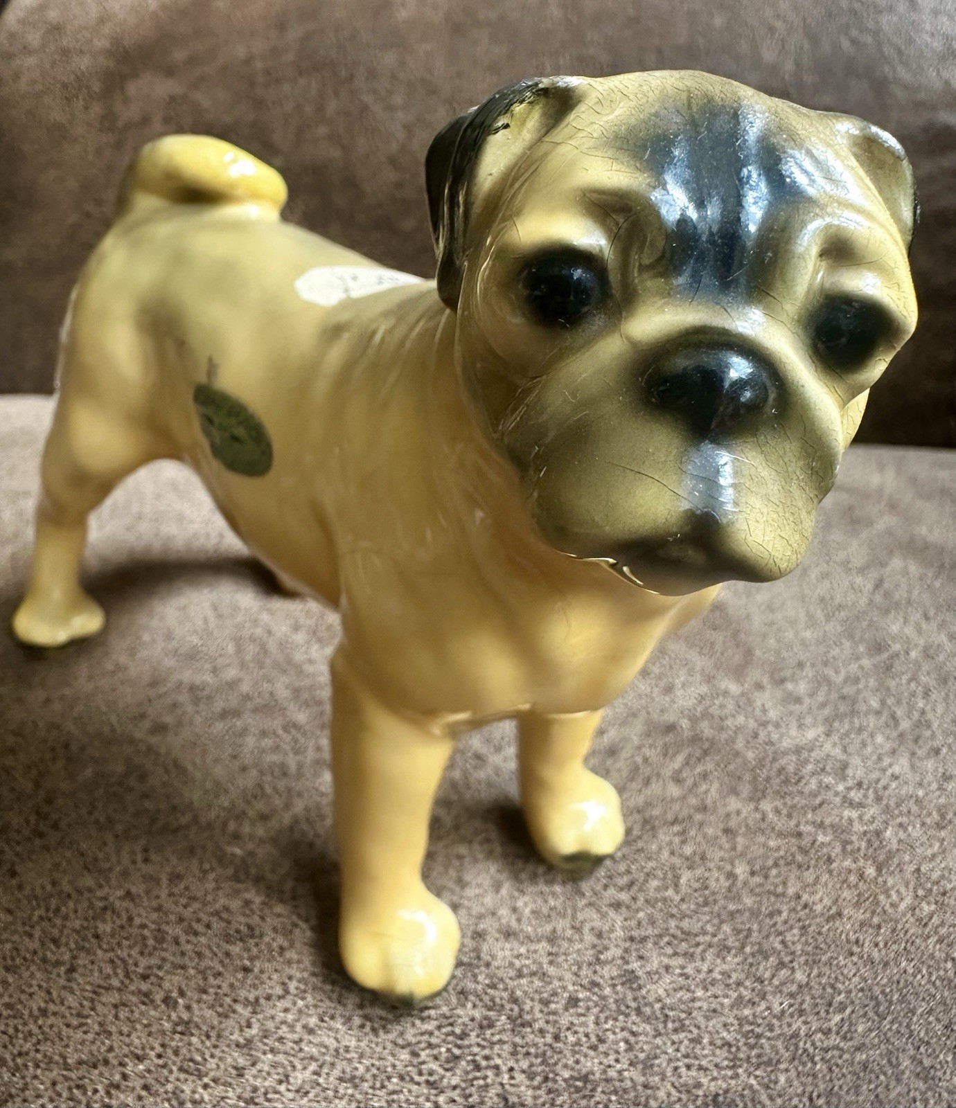 Antique Royal Design By Mortens Studio Porcelain Pug Dog Figurine Collectible