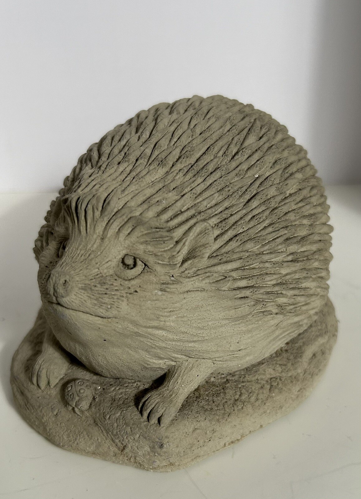 Carruth Hedgehog Lawn Sculpture Approximately 6” x 3” Heavy Signed , Dated 1998