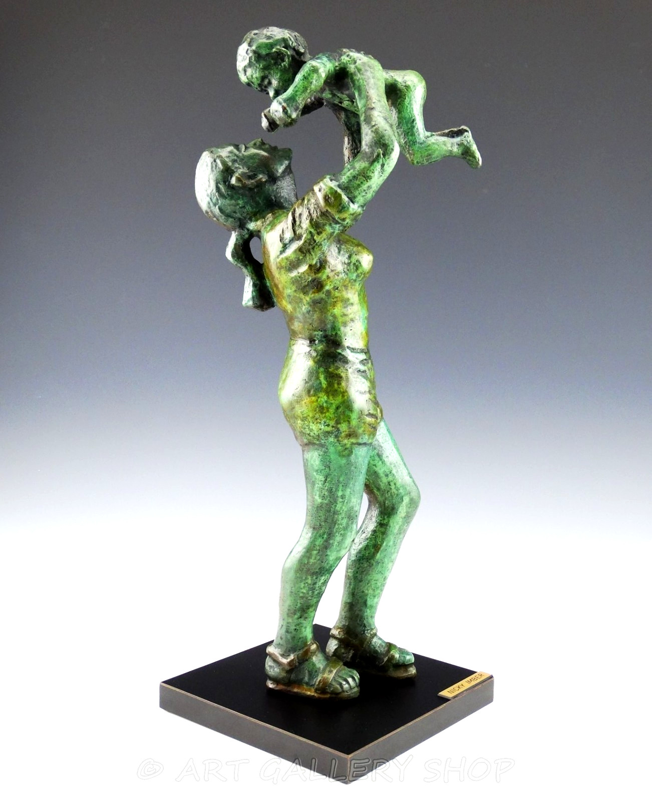 Nicky Imber BRONZE SCULPTURE JEWISH HOLOCAUST “HOPE” MOTHER AND CHILD LTD 11/20