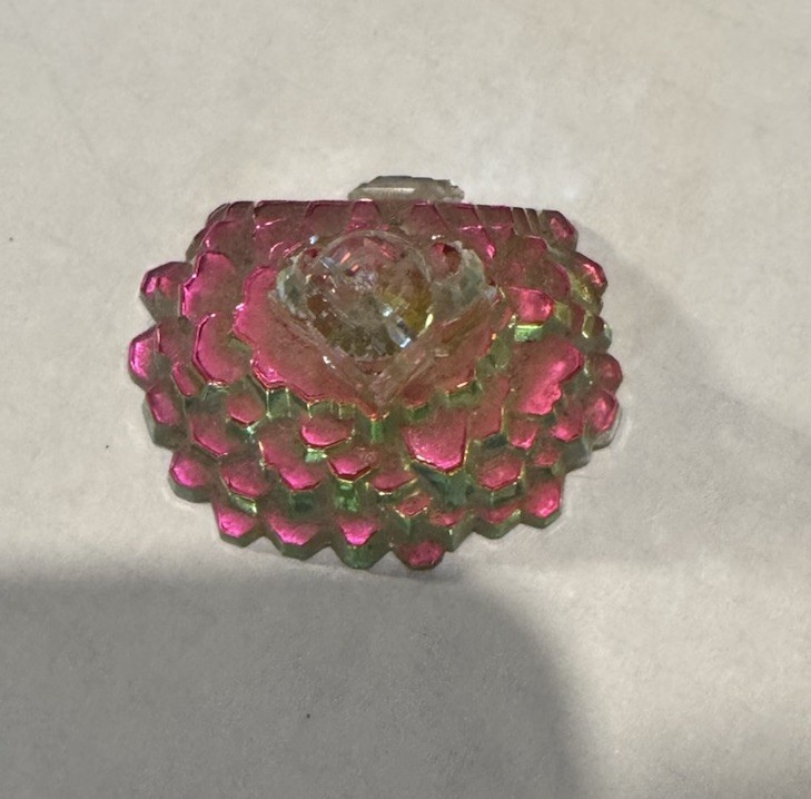 Crystal De Lites By Manon Castle Figurine 1 3/4 x 1.5 Made in Austria No Box EUC