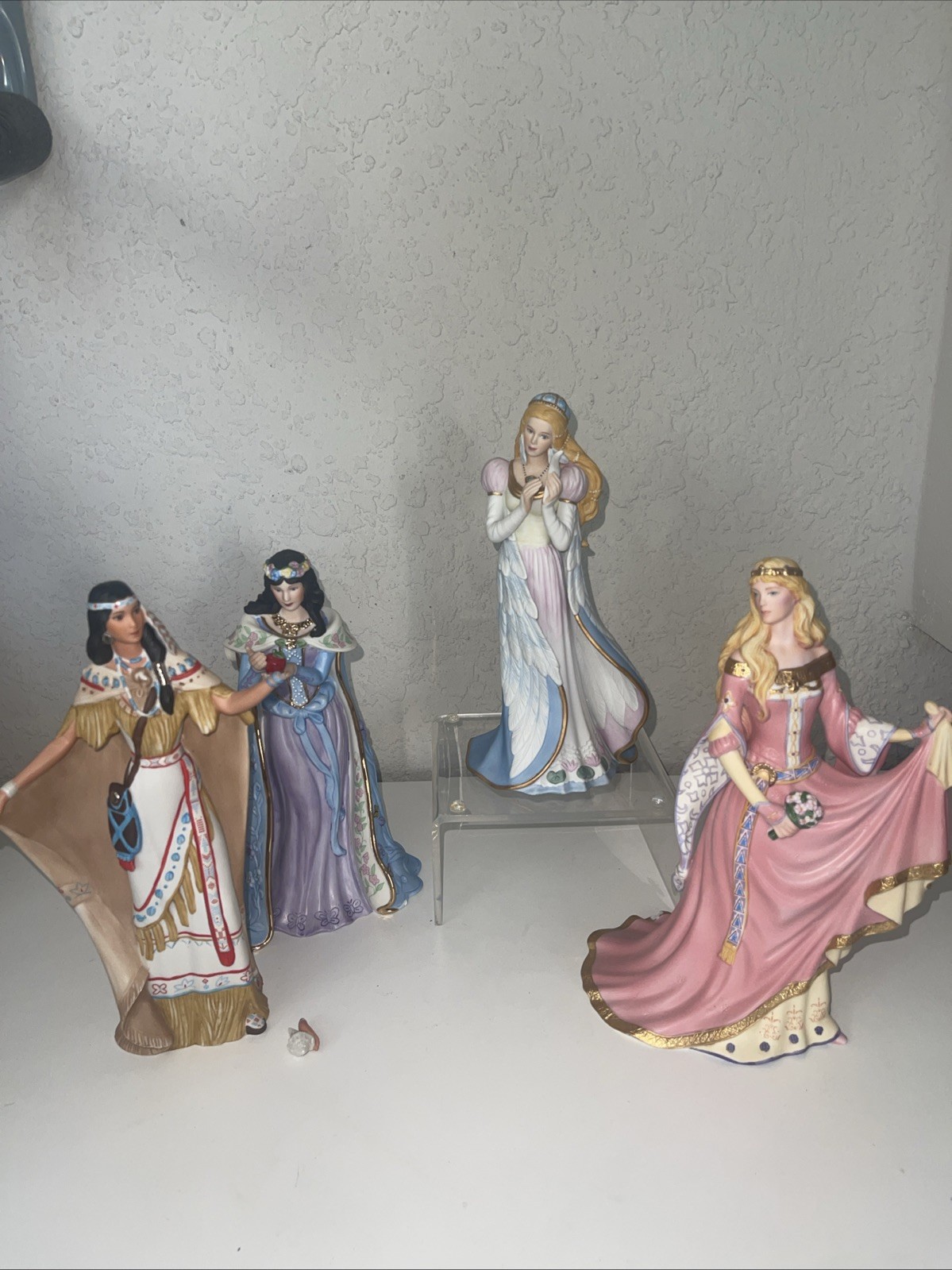 As Is ~ Lenox legendary princess figurines – Snow White Swan Pocahontas Gwinvere