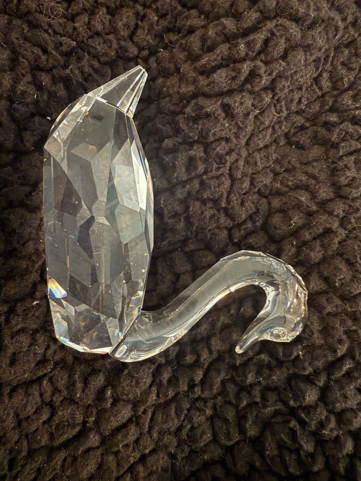 Swarovski Crystal Clear Faceted Small Swan Figurine