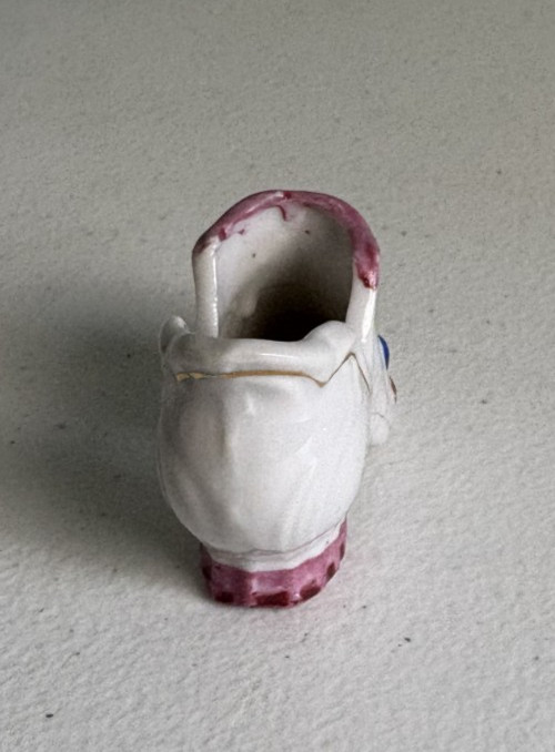 Decorative Porcelain Shoe Made in Occupied Japan 1.75″ High x 2.75″ Lg x 1″ Wide