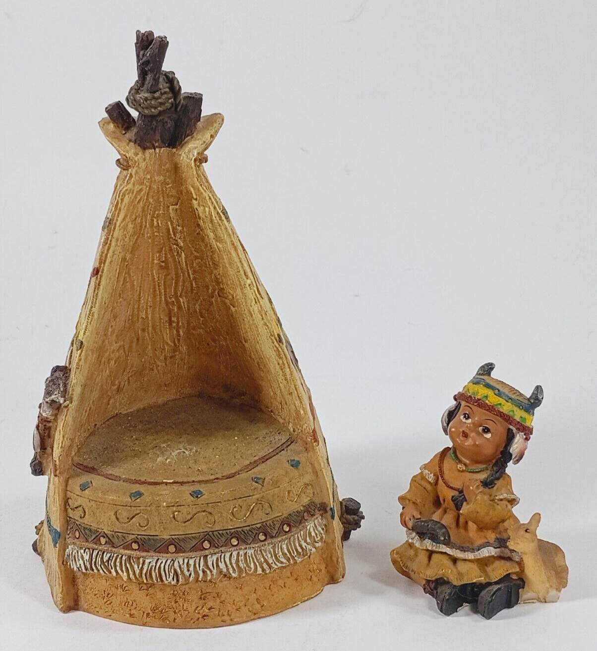 American Indian Tee Pee Figurine by Turtle King Corp.