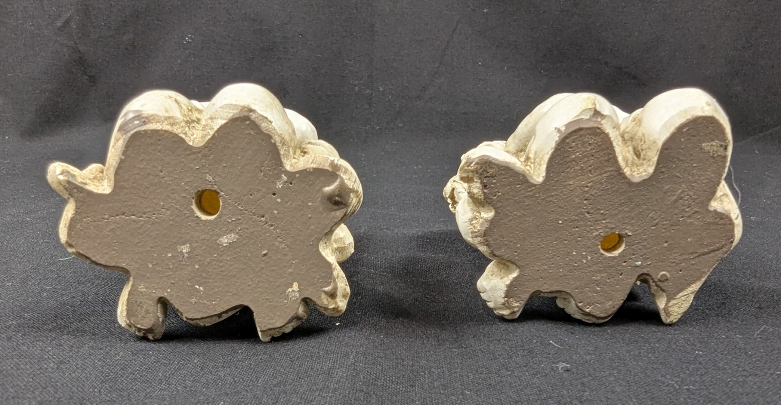 Resin Cherub Angel figurines Set of 2 Kneeling Praying 4″