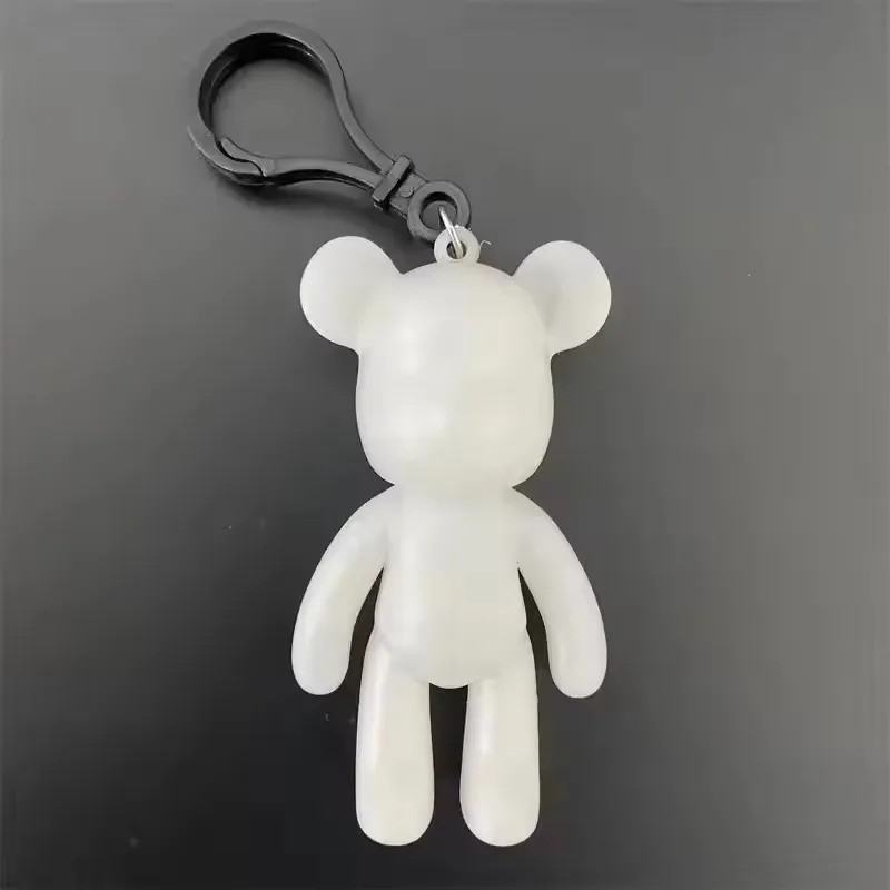 DIY Fluid Bear Sculpture Handmade Bearbrick Doll Ornaments Violent Bear Graffiti