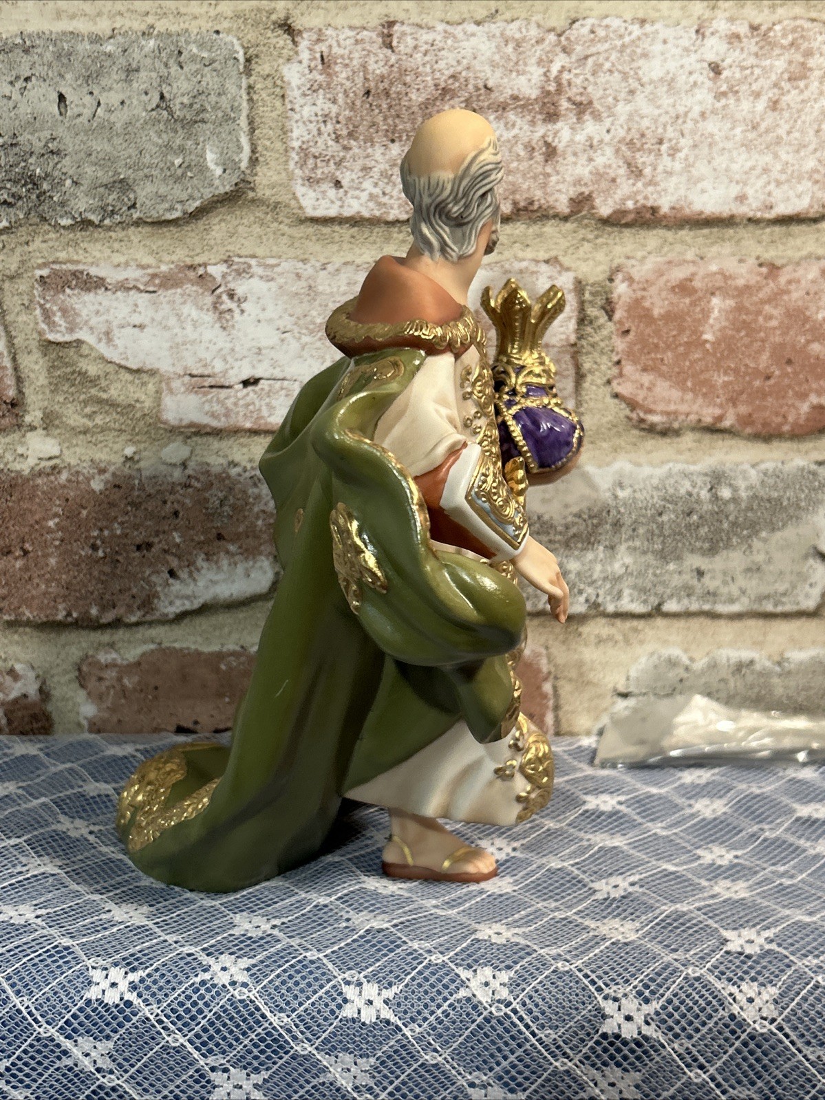 Franklin Mint MELCHIOR The Vatican Nativity Scene Porcelain Figurine~NWOB