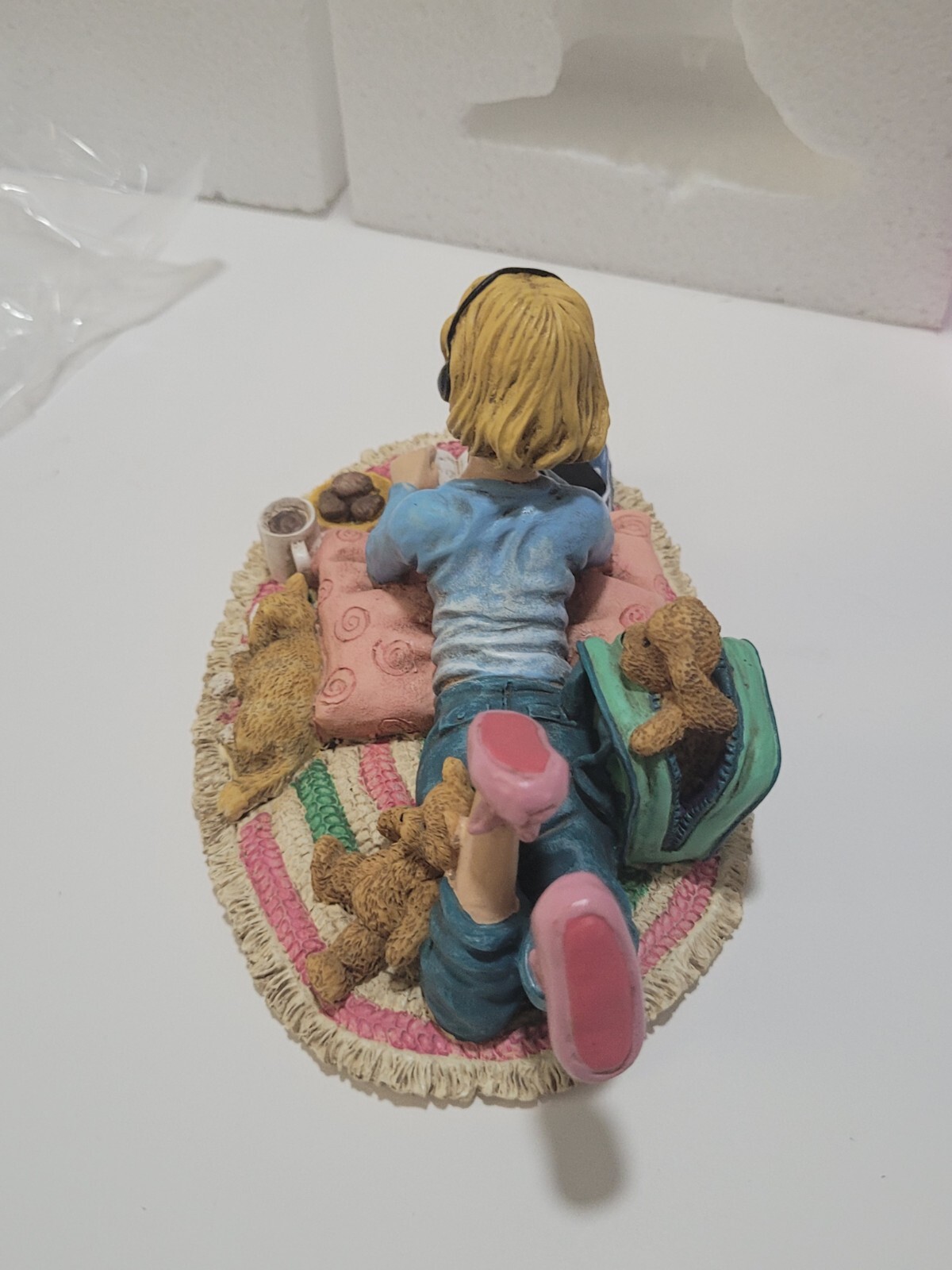 Girls Rule “Hanging Out” Study Session Resin Figurine Kurt S Adler NIB Rare!