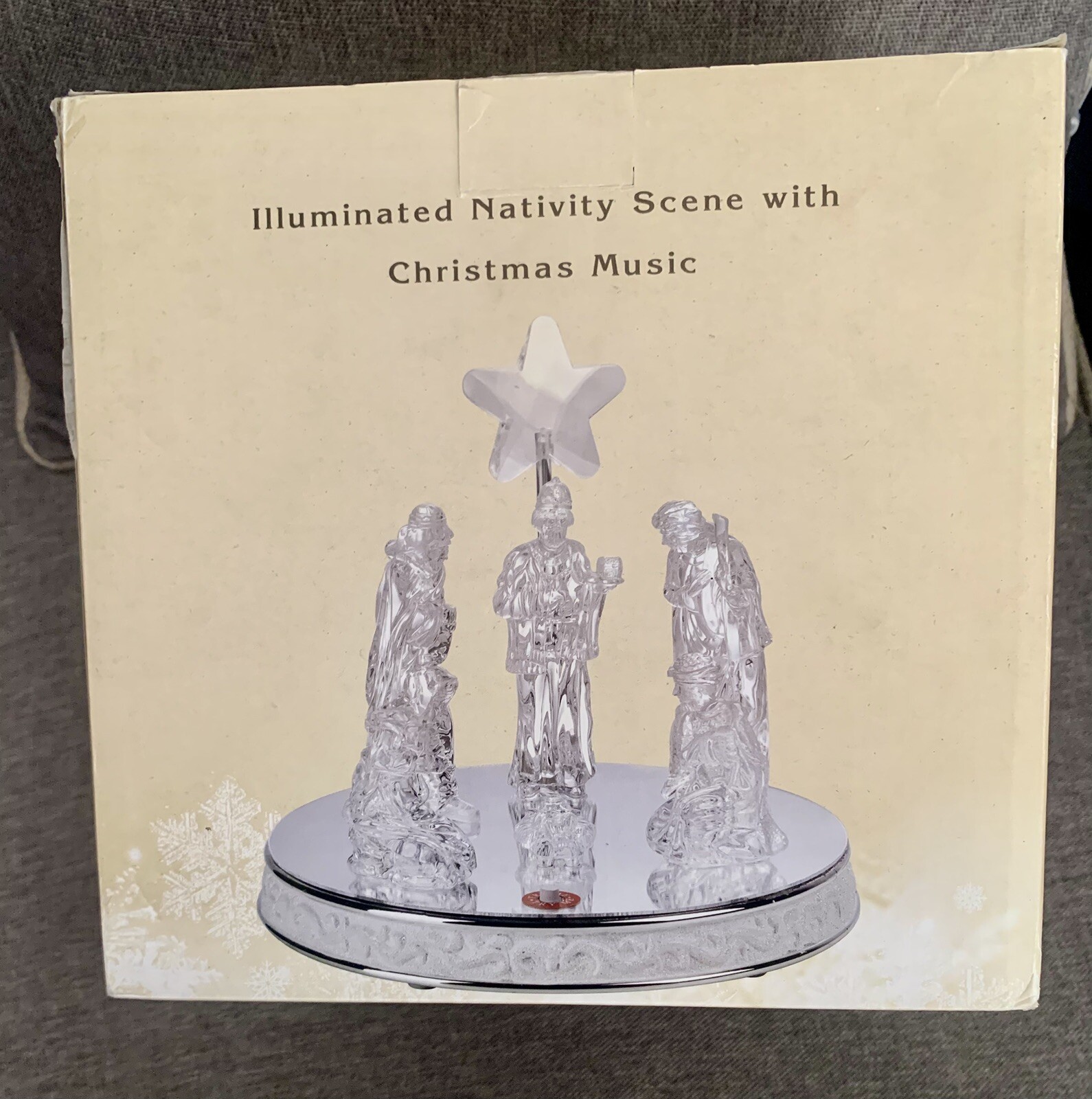Cracker Barrel Nativity Scene With Christmas Music In Box