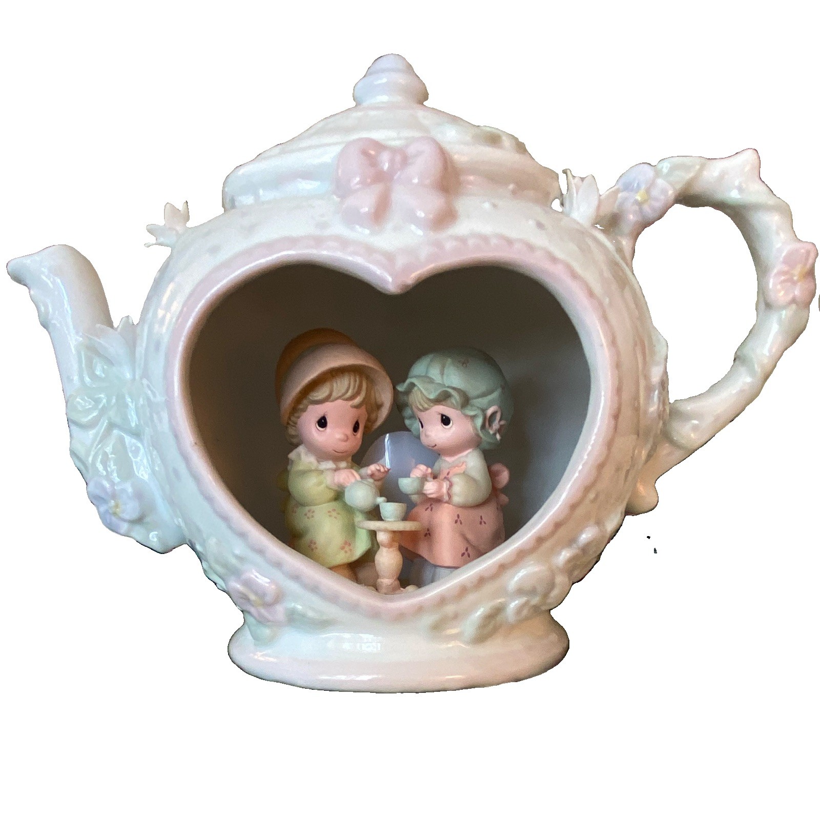 Precious Moments “Our Friendship Hits The Spot” Teapot Light 1992 Enesco