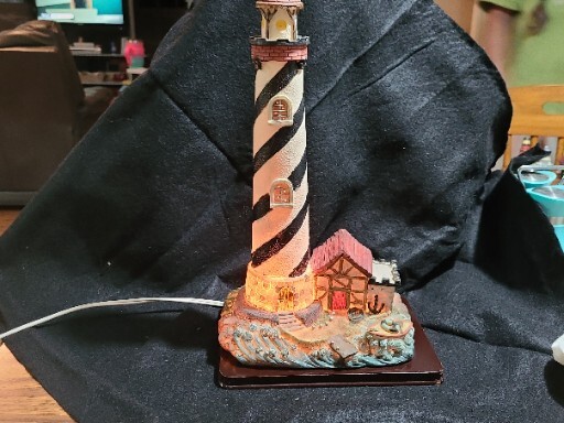 Vintage Lighted Lighthouse (13.5 In X 8 In X 5.5 In)