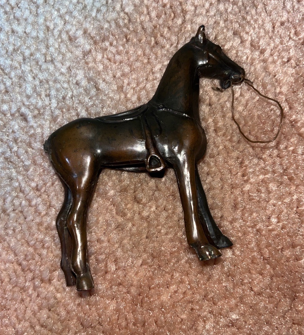 VTG Almar Metal Arts Cast Metal Horse Figurine Mid Century Desk Decor NO TAIL