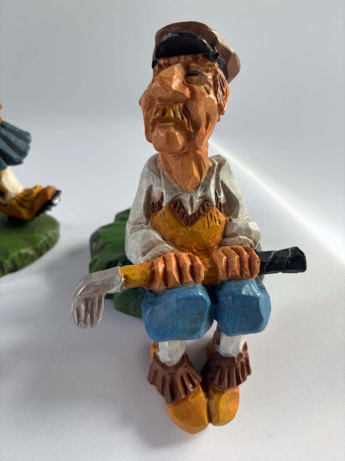 David Frykman The Golfer Figurine Art Sculpture 1998/2000 Pair Couple Golf