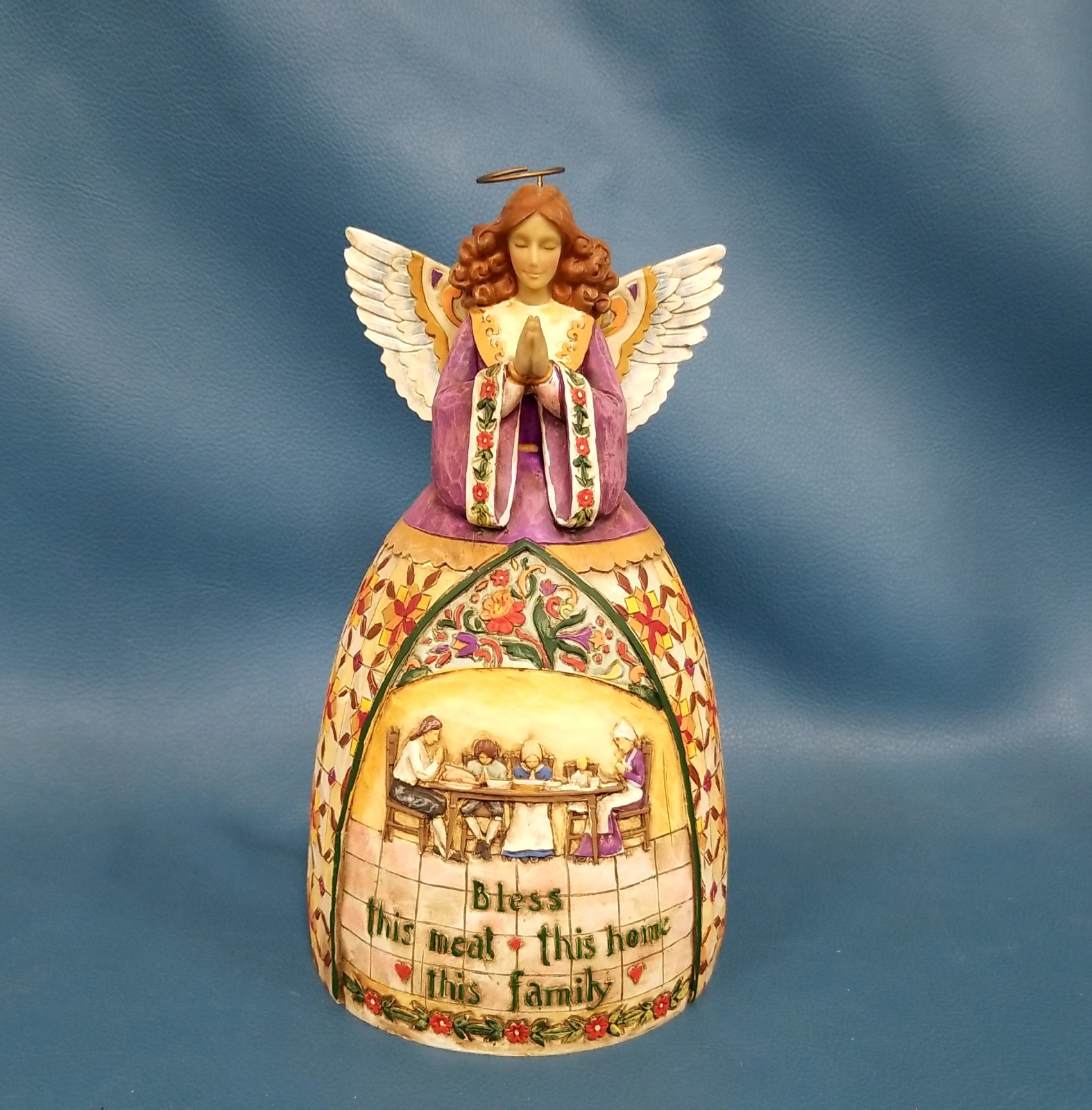 Jim Shore 2006 Heartwood Creek 9.5″ tall A Prayer Of Thankfulness Angel Figurine