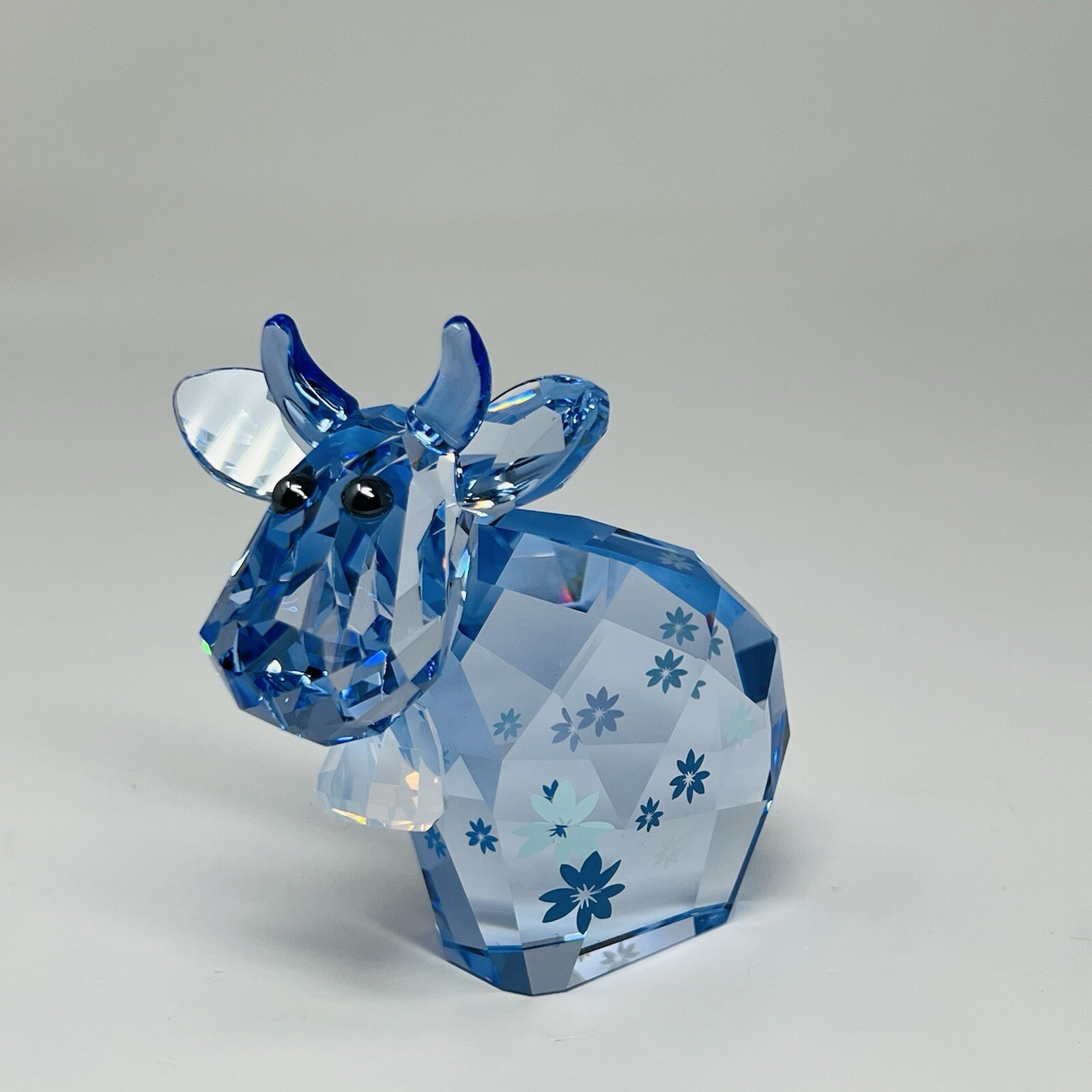 other see details Swarovski Lovlots 2012 Belle Mo Cow Figurine Light Blu G2U