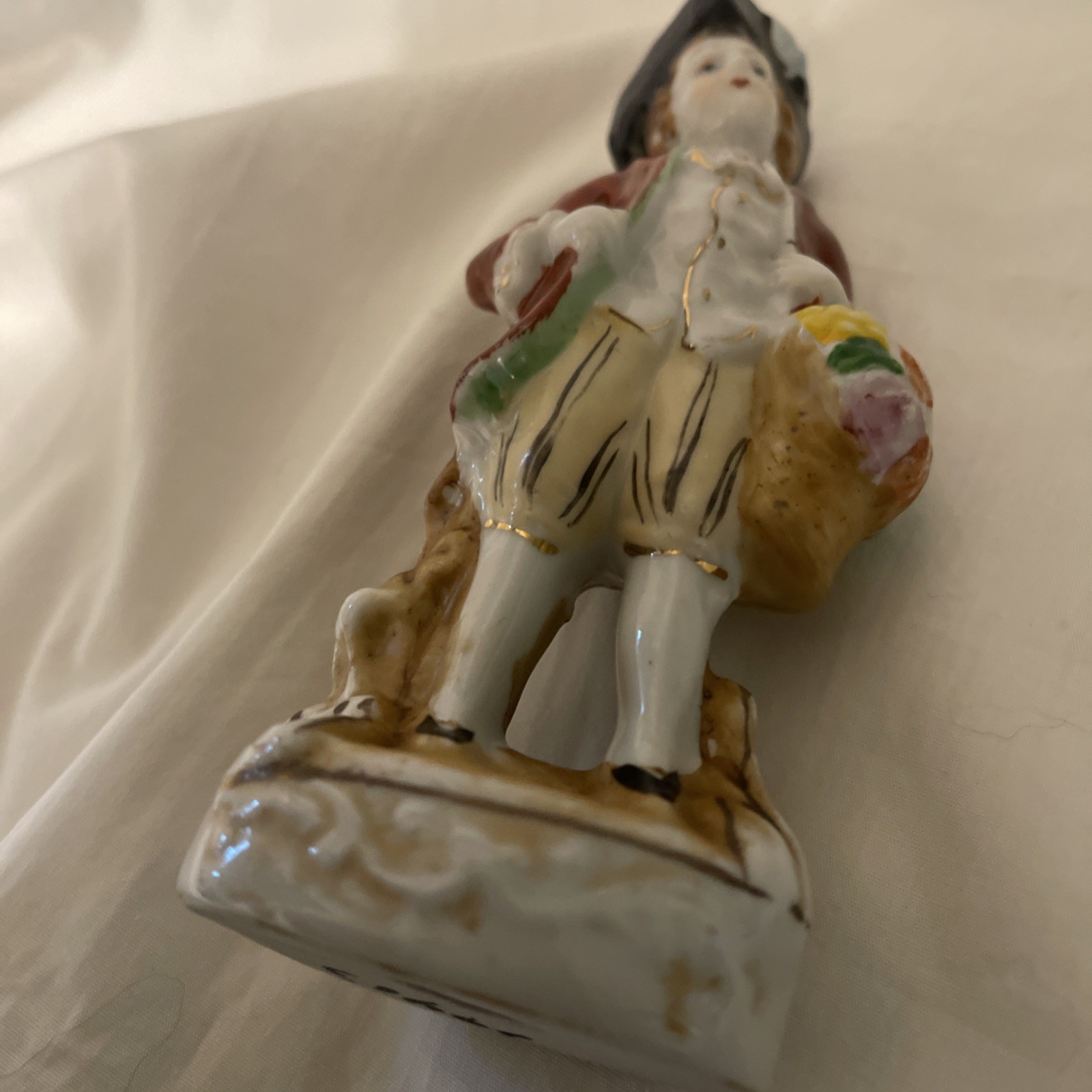 Vintage Colonial Boy Figurine made in Japan 5 1/2in tall
