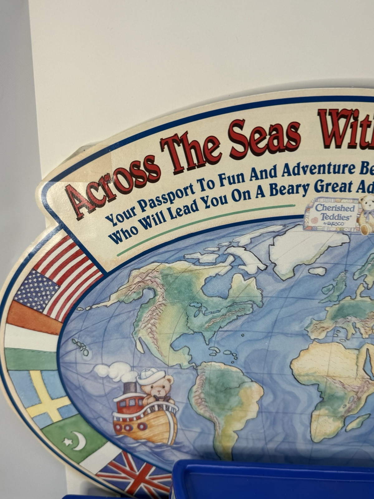 HTF DISPLAY! Across the Seas With Cherished Teddies CRT234 Enesco 1996 Countries
