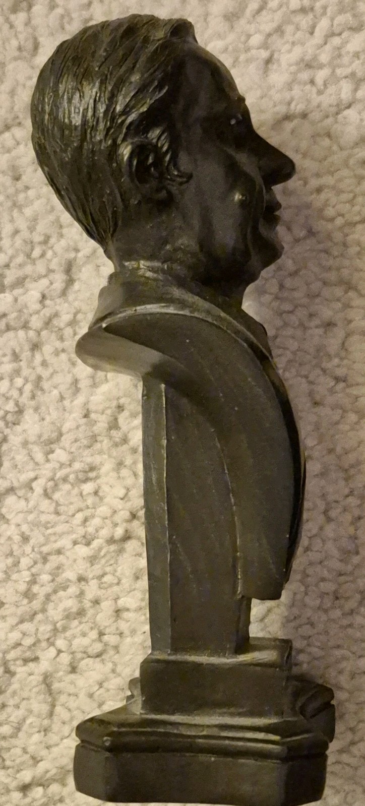 K’s Collection Roosevelt Bust Figurine, Matte Black Resin, 3D Effect