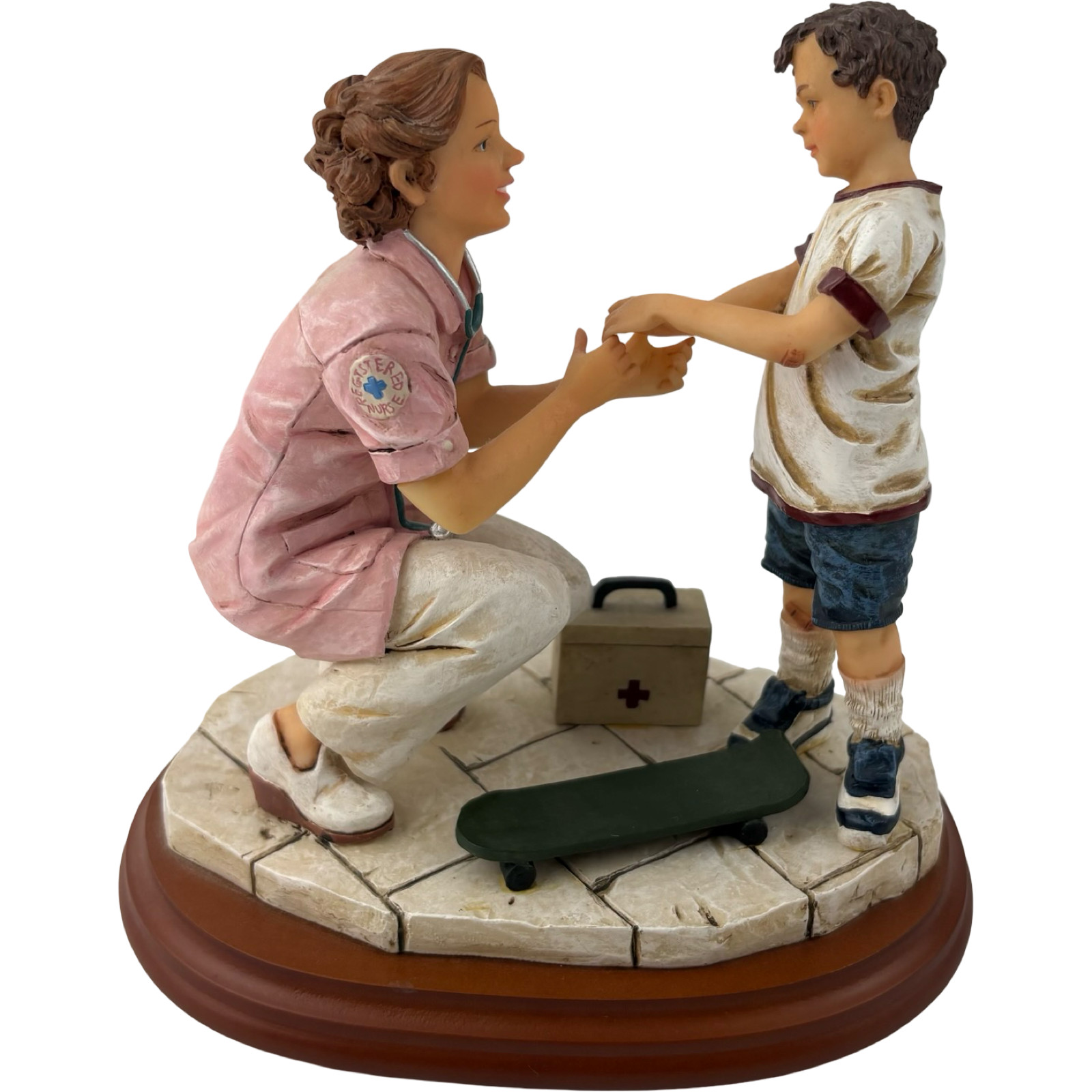 Vanmark Figurine White Caps of Caring RN Nurse Minor Setbacks NR94016 VTG 1998