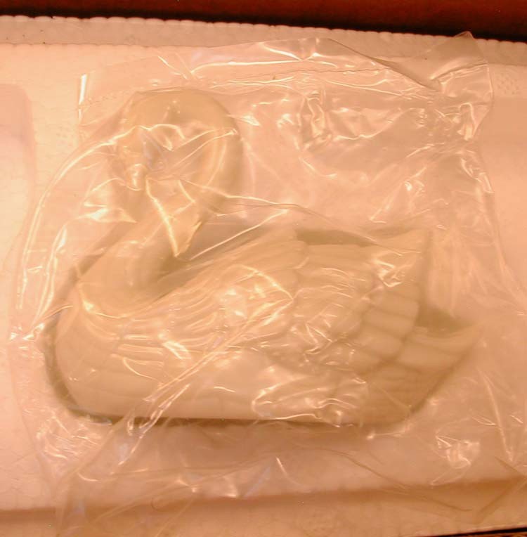 Vintage Lenox Swan Figurine Cake Topper Place Card Holder Porcelain w/Box & Cert